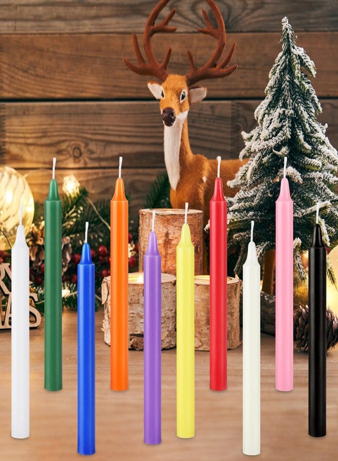 Jayhanvoe Spell Candles 40 Pack Bulk - 4 Inch Colored Mini Taper Candles for Rituals, Witchcraft & Wiccan Altar, Unscented Candles Compatible with Chime Holders, Prayer, Meditation, Birthday Decor - Image 2
